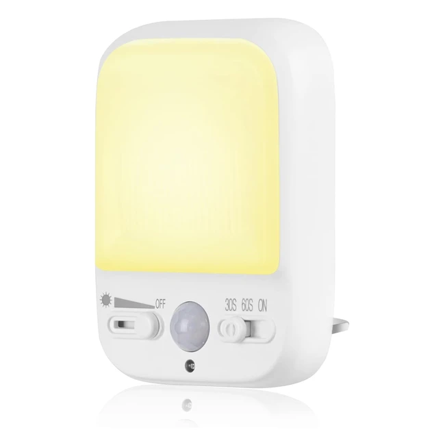 LED Night Light Plug In Walls | Motion Sensor | 4 Lighting Modes | Adjustable Brightness