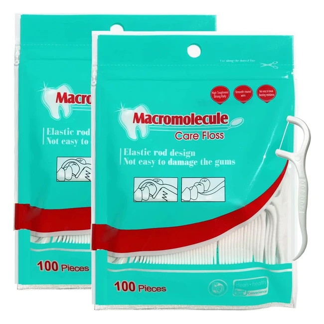 Goaycer Dental Floss Stick - 200pcs Toothpicks - Clinically Proven - Soft and Flexible