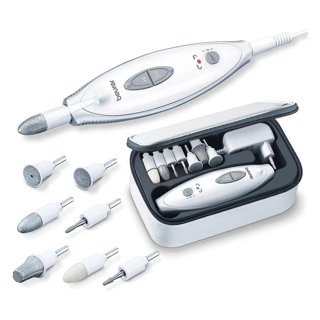 Beurer MP 41 Manikre und Pedikre Set - Professionelles Nagelpflegeset mit 7 