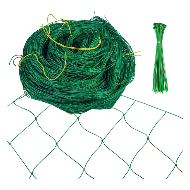 Hywean 5 x 18m Garden Trellis Netting - Nylon Mesh for Plant Support - Durable 