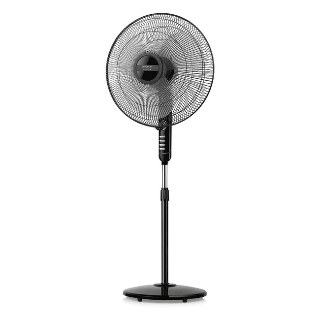 Ventilateur sur pied Taurus Bergen 16CR - 45W - Pied rotatif - Hauteur ajustable - Système d'oscillation - Inclinaison réglable - Minuterie et 3 vitesses - 40cm de diamètre
