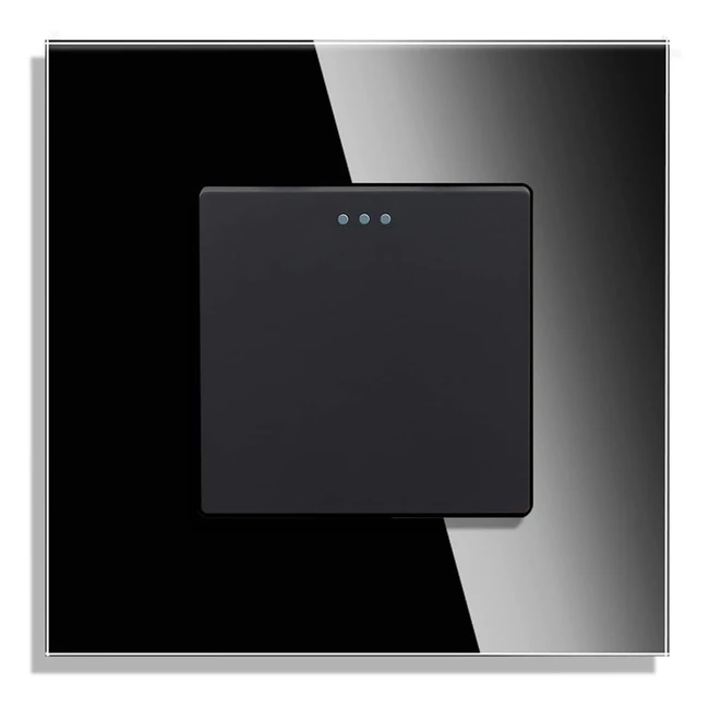 Modern Crystal Glass Black Wall Panel Electrical Single Rocker Button Switch - CNBingo 3-Way Intermediate Light Switch