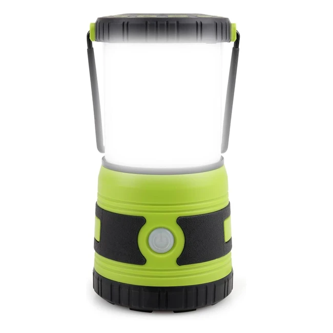 Lampe de camping LED 1500 lumens, 4 modes d'éclairage, intensité variable, alimentation par batterie