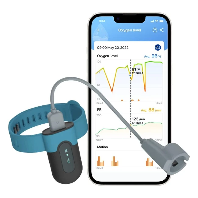 Monitor Saturazione Ossigeno Viatom Bluetooth - Misuratore Ossigeno da Polso dur
