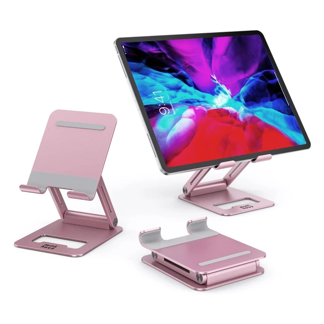 Support Tablette Pliable Minthouz pour iPad 14 Pro Max - Bureau - Réglable - Portable