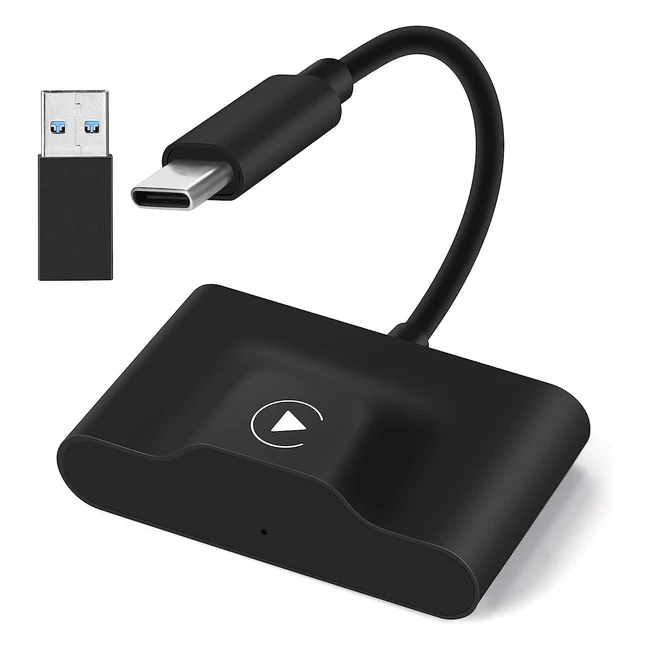 Adaptador CarPlay Inalámbrico para iPhone - Conexión Automática - Plug & Play - Negro
