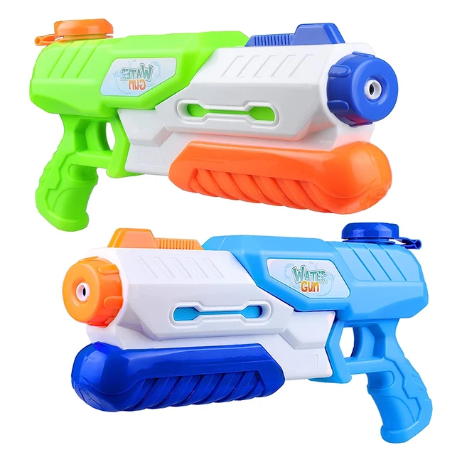 YOJOLOIN Water Pistol 2 Pack - Powerful Water Blaster for Kids  Adults - 1200ml