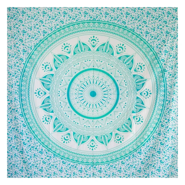 Tenture Mandala Soleil - Serviette de plage polyvalente - Nattetapis anti-sable
