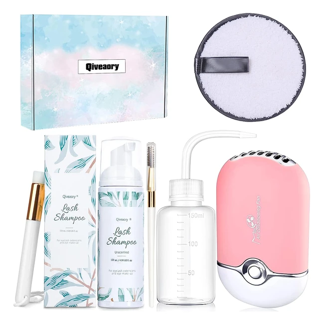 Shampoo per ciglia 120ml - Pulitore extension lash - Pennello eyelash - Cura delicata