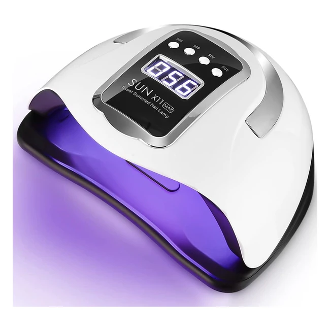 Lampada UV LED Unghie 280W Professionale - Asciugatura Rapida - 66 Sfere LED - Sensore Automatico - Manicure a Casa e in Salone