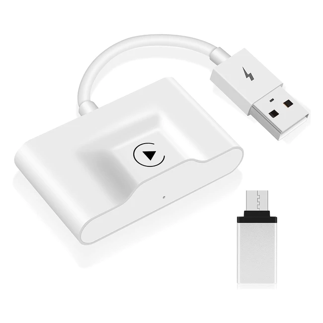 Adaptador CarPlay Inalámbrico iPhone | Plug & Play | Convierte CarPlay con Cable a Inalámbrico | Más del 98% de Autos Post-2016