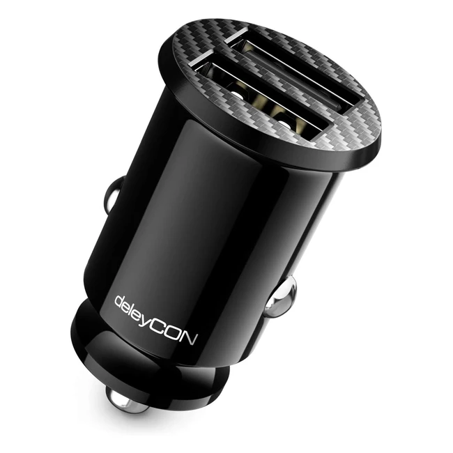 Chargeur USB deleycon 48A pour allumecigare 4800mA Fast Charge 2 ports - Mini chargeur voiture