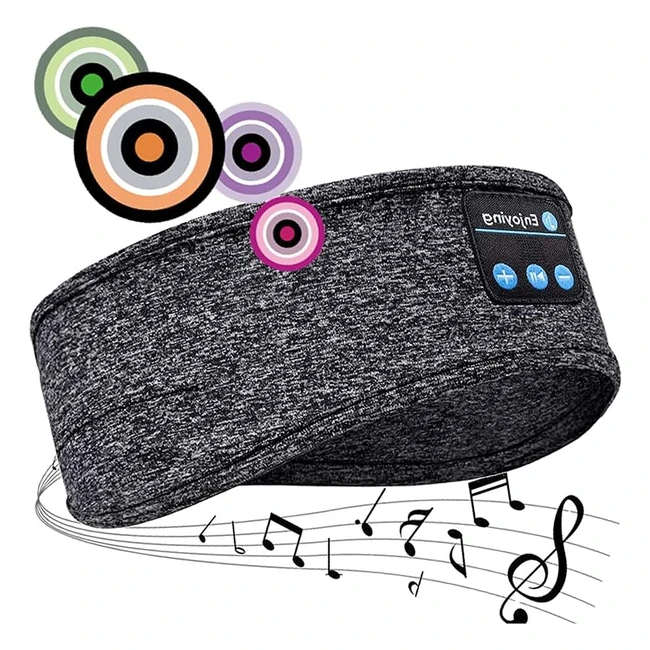 Wireless Sleep Headphones Headband - UltraThin HD Stereo Speakers - Bluetooth V50 - Suitable for Side Sleep/Sports/Cycling - Ref: SHB-001