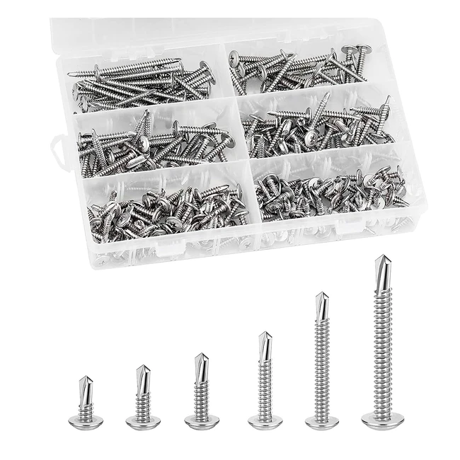 Vis Autotaraudeuses en Acier Inoxydable - Kit de 210 Pièces - Haute Qualité