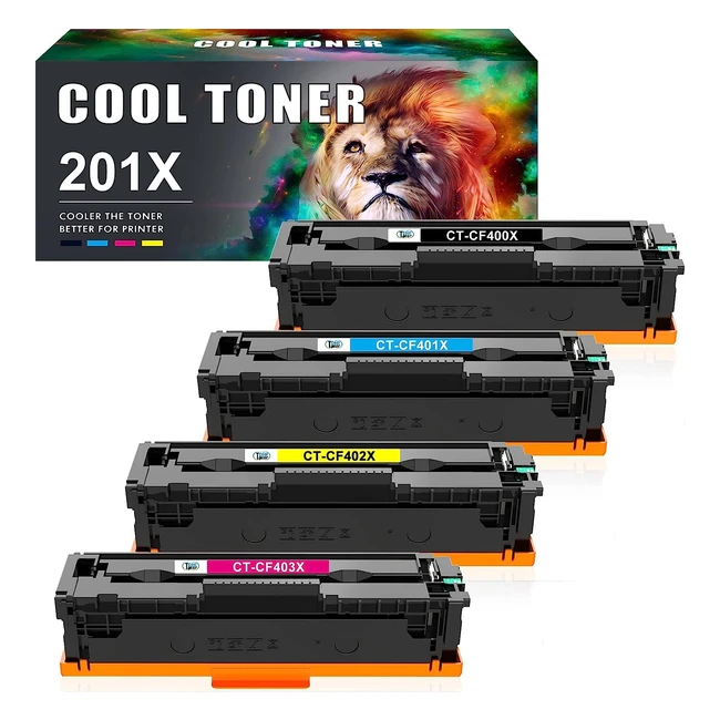 Cartuccia Toner Compatibile Cool per HP 201X 201A - Nero/Ciano/Giallo/Magenta
