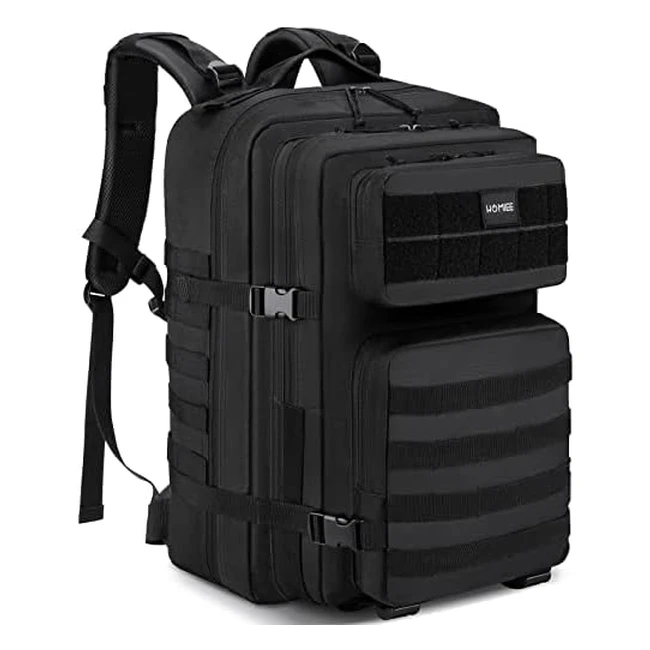 Mochila táctica militar 45L - Gran capacidad, MOLLE, crossfit, viaje, trekking, camping, senderismo, gimnasio, fitness