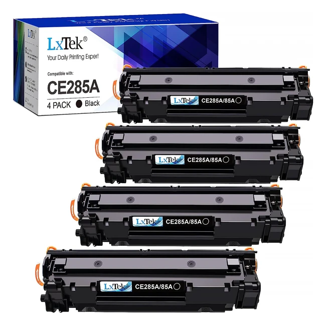 Lxtek Compatible Toner Cartridge for HP 85A CE285A - LaserJet Pro P1102w - Black 4 Pack