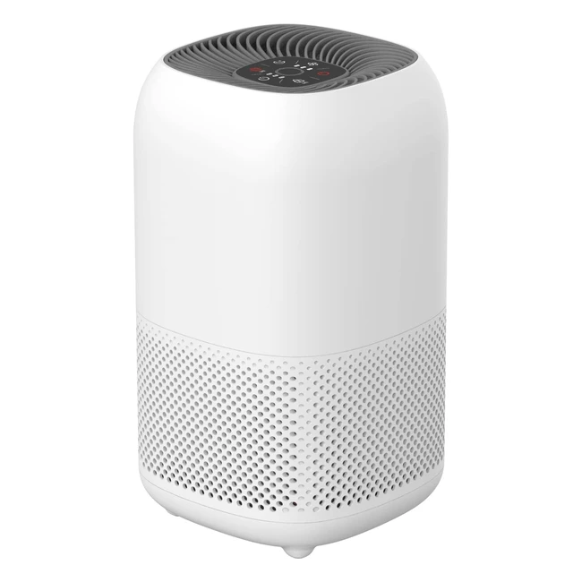 Purificateur d'air Amazon Basics - Jusqu'à 12m² - Filtres True HEPA et charbon - CADR 100m³/h