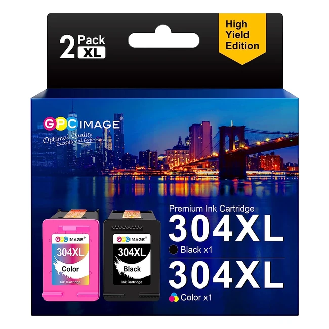 GPC Image 304XL Remanufactured Cartridges for HP 304 Printer - Multipack