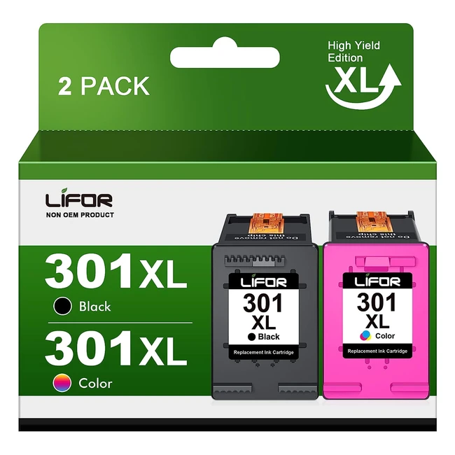 Remanufactured 301XL Ink Cartridges Combo Pack for HP Envy 4500 5530 5532 - High Quality