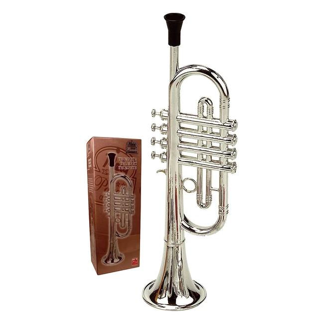 Trompette métallisée REIG 283 avec 4 pistons - Idéal pour les musiciens en herbe