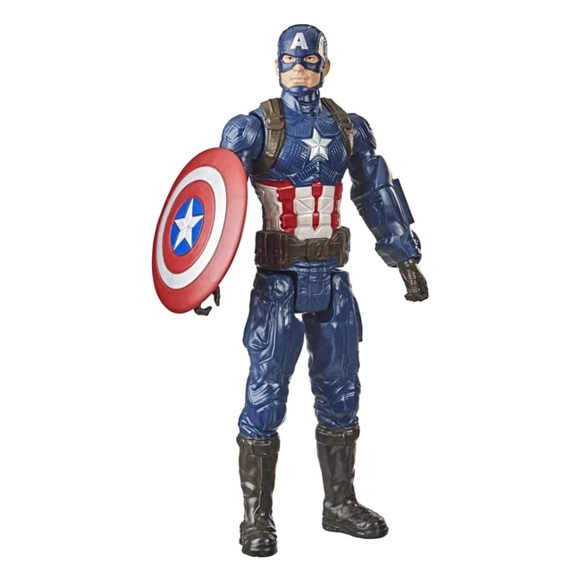 Avengers Marvel Titan Hero Series Collectible 30cm Captain America Action Figure Toy
