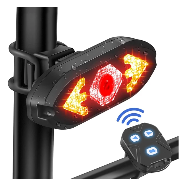 Fanale posteriore bici super luminoso LED con indicatore di direzione - Sicurezza e visibilità garantite