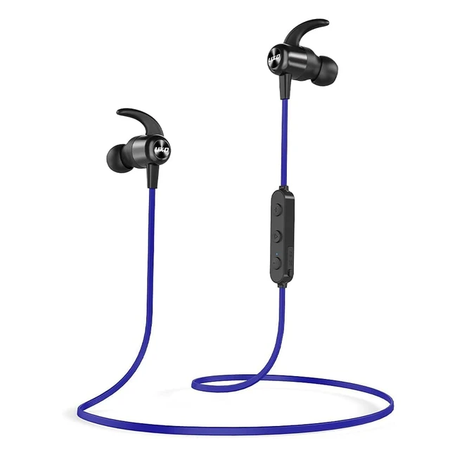 UXD Bluetooth Headphones - Upgraded Wireless Headphones with CVC80 Mic - 20hrs Playtime - IPX7 Waterproof - Bluetooth 5.0 - Magnetic In-Ear Earbuds
