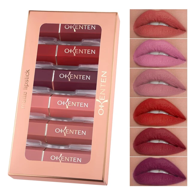 OnlyOily Lipstick Set - Intense Pigments Long Lasting Waterproof - 6 Colors