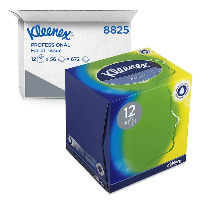 Kleenex Cubo Veline Facziali 8825 - Colore Bianco - 3 Veli - 672 Fogli