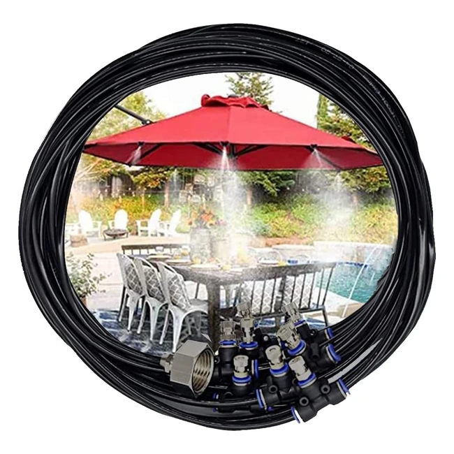 Brumisateur extérieur Tesmotor - Système de brumisation 8m - Jardin, patio, refroidissement