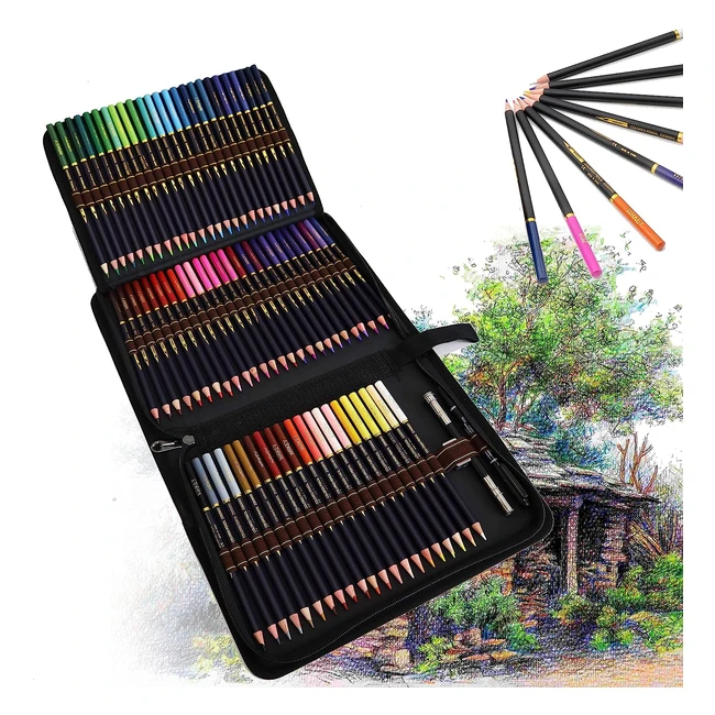 Crayon de couleurs Zeybe 72 professionnel - Idéal pour livres de coloriage et fournitures scolaires