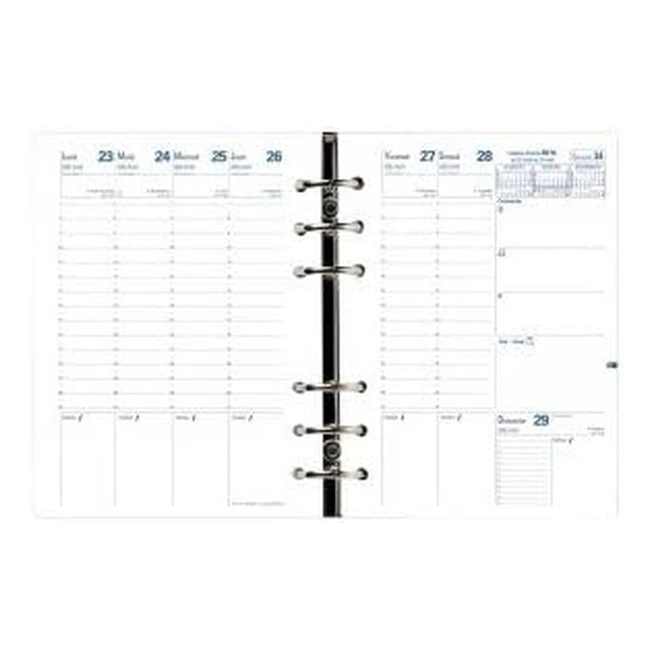 Organiseur de bureau Quo Vadis Recharge Timer 21 - Semainier 15x21 cm - Année 2022-2023