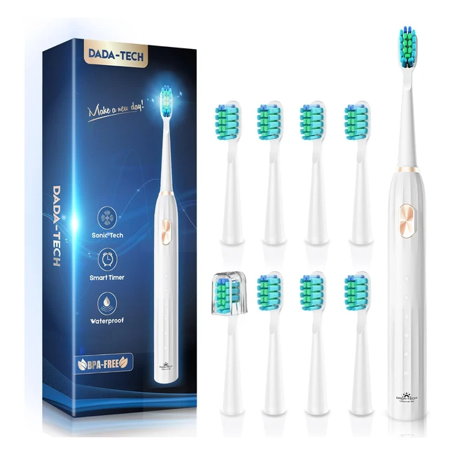 Dadatech Electric Toothbrush for Adults and Kids - Rechargeable Sonic Tooth Brus