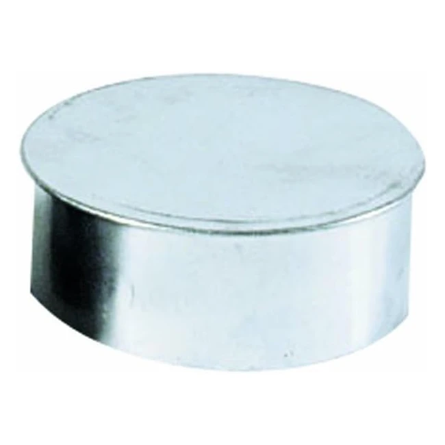 Tapa para tubo de chimenea Kamino Flam - Acero con revestimiento de aluminio - 130 mm - Resistente a altas temperaturas