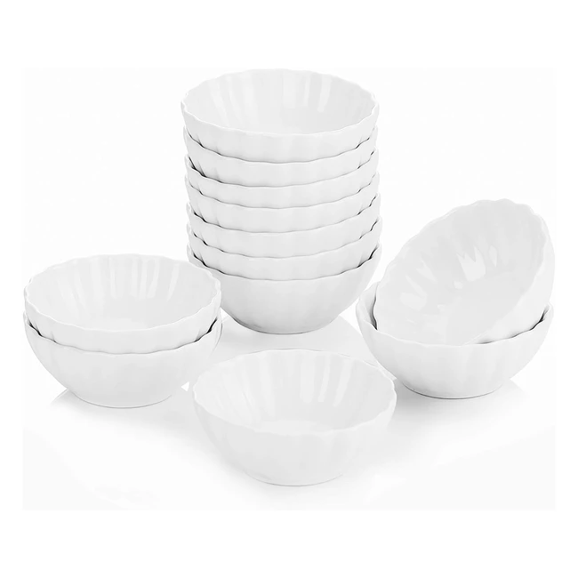Juego de Tazón de Postre Malacasa Serie Ramekindish - 12 Piezas