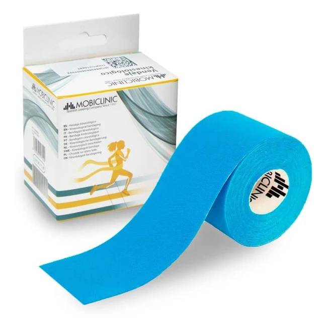 Mobiclinic Kinesiologie Tape Mobitape 5cm x 5m  Sportbandage zur Muskelstraffun