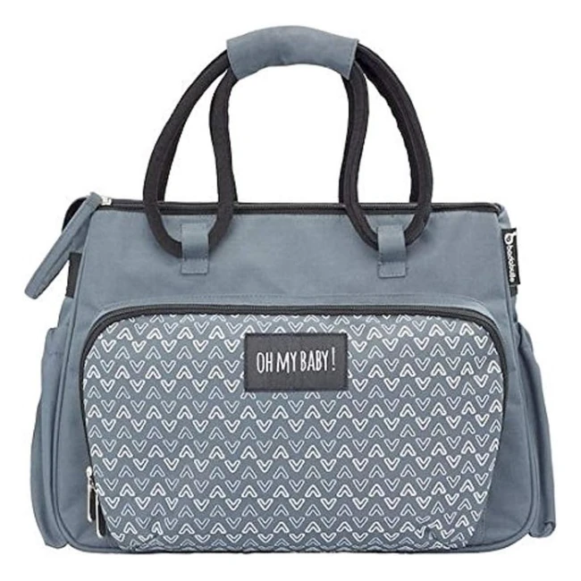 Sac à langer Badabulle Boho Gris - Grande Capacité - Complet avec Bandoulière