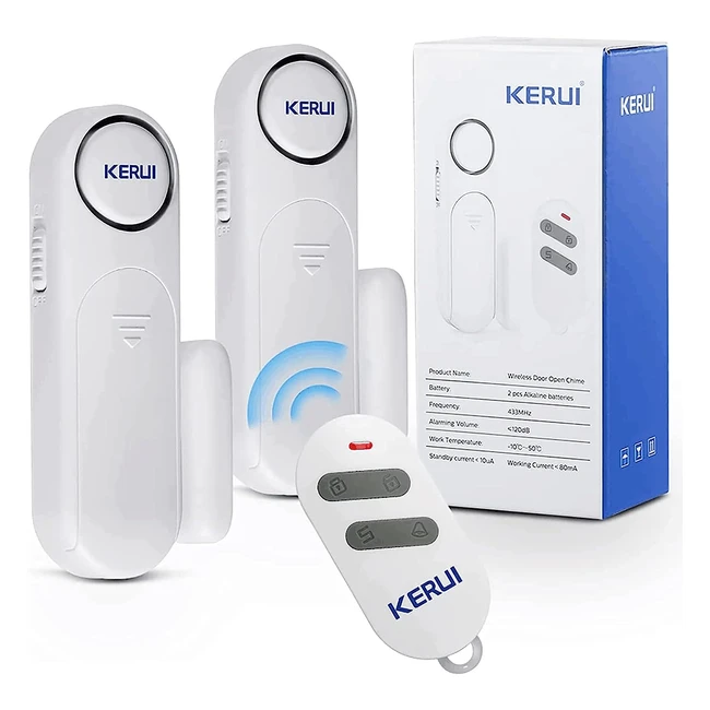 Alarme de porte sans fil 120db - Sécurité maison