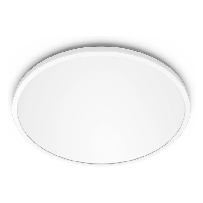Philips Plafonnier LED Superslim Sceneswitch 18W Blanc Chaud 3 Ambiances