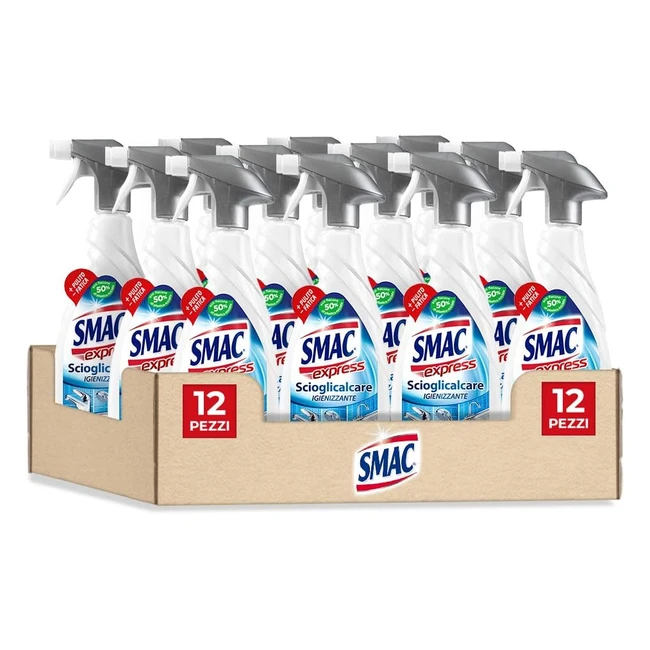 Smac Express Scioglicalcare Spray Detergente Anticalcare 650ml x 12 - Rimuove il 100% del Calcare