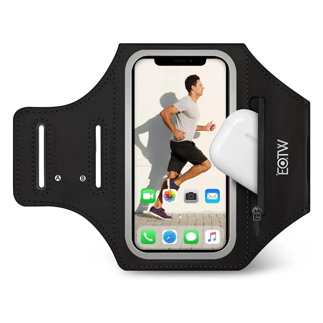 EOTW Running Armband Phone Holder for iPhone 141312 Pro Max - Skin-Friendly Swea