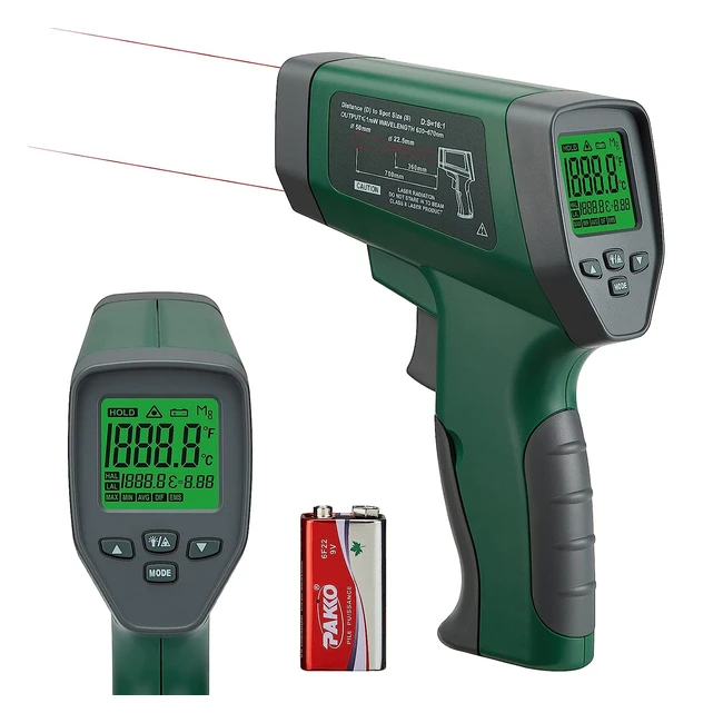 Thermomètre Infrarouge Industriel Inkbird Inkift03 - Sans Contact - 50°C à 750°C - Alarme et Missivité Réglable