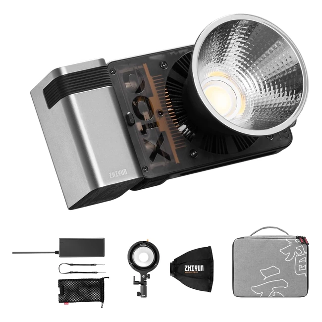Zhiyun Molus X100 Pro - Luz de Video LED COB 100W - Bicolor - Kit Completo