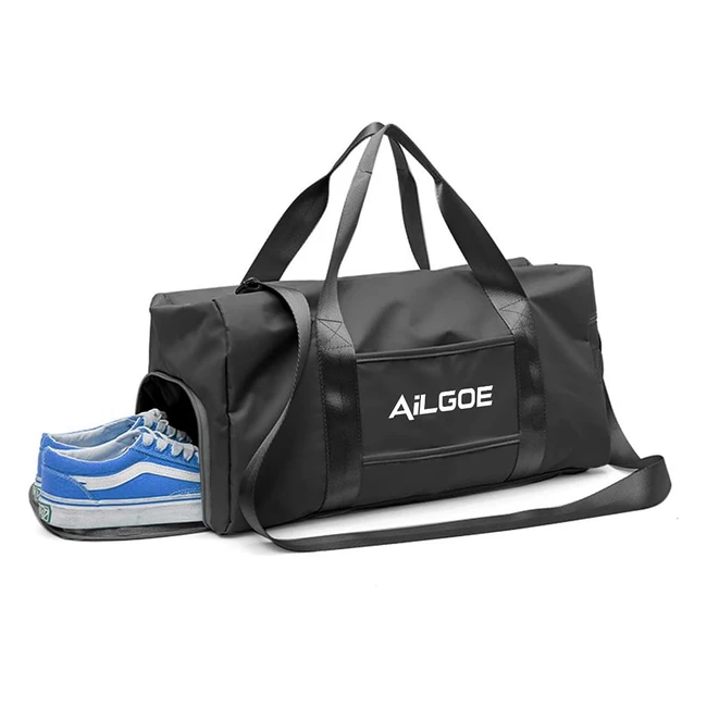 Aligoe Gym Bag with Wet Pocket & Shoe Compartment | Large Capacity | Durable & Convenient