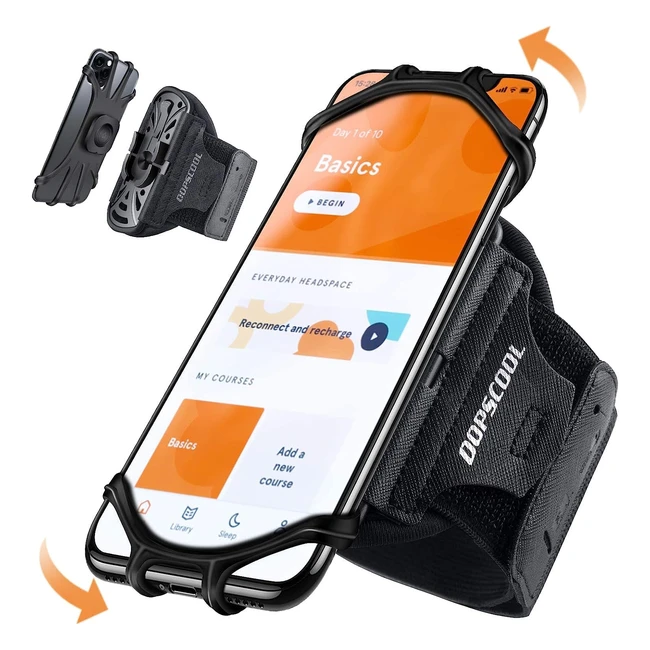 Brassard Smartphone Universel 360 Rotation pour iPhone 14 Pro Max XS Samsung Galaxy S21 Huawei - Référence: 14131211PRO