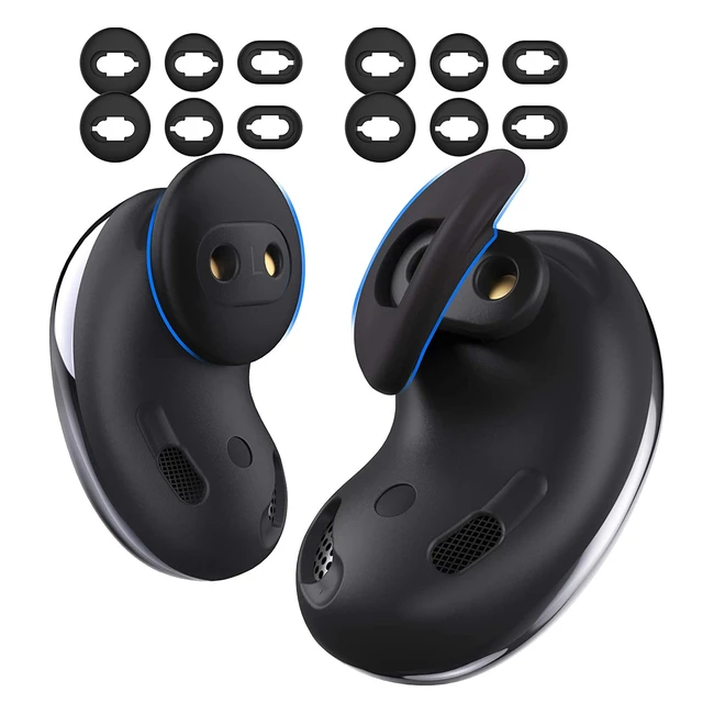 ahastyle 6 Pairs Silicone Ear Tips for Samsung Galaxy Buds Live 2020 - Secure Fit, Comfortable, Easy Installation
