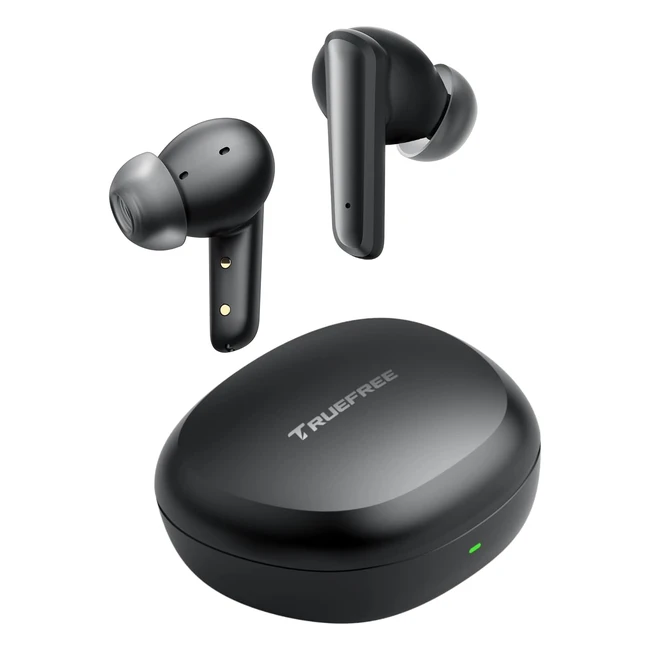 TrueFree T2 Wireless Earbuds Bluetooth 53 Headphones with ENC and 4 Mics - 23 Hours Playtime