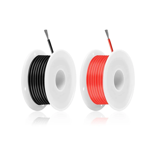 Coomoors 20 Gauge Silicone Wire - High Temp Flexible 400 Strands - RC CarMari