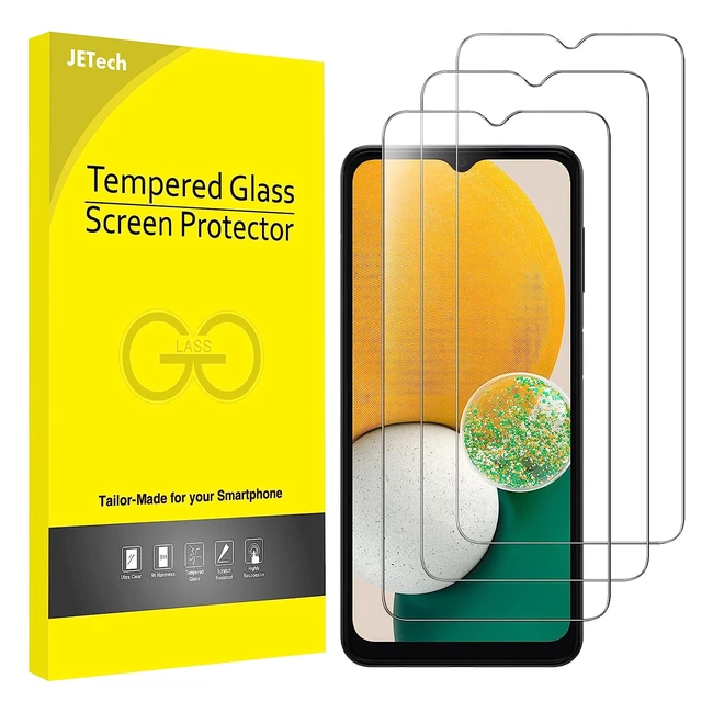 JETech Screen Protector for Samsung Galaxy A13/A13 5G/A12 - 9H Tempered Glass Film - Antiscratch HD Clear - 3 Pack